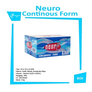 NEURO - Continous Form 4 Ply 9 1/2 x 11 NCR - Box