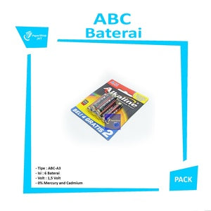 ABC - Batu Baterai Alkaline Size A3 - Pack
