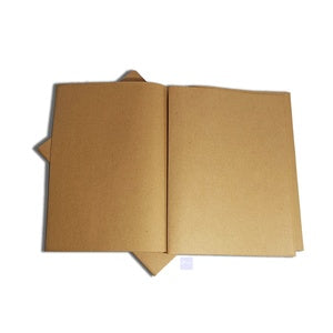 PSJ - Sampul Buku Coklat/Bening Variasi Ukuran Boxy & Quarto  - Pack ( Isi 20 Lembar ) - COKLAT - QUARTO
