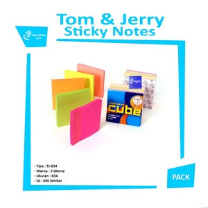 TOM & JERRY - Sticky Notes Warna Cube TJ - 654 - PCS