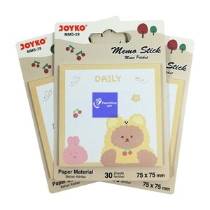 JOYKO - Memo Stick Kertas Memo Tempel Bear MMS-29 - Pad - Kuning