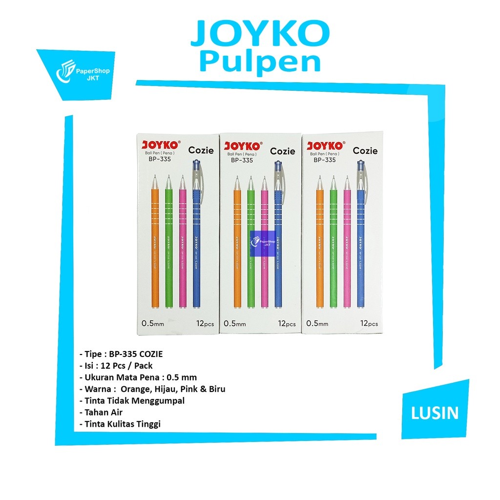 JOYKO - Pulpen - Ball Pen BP-335 Cozie - Lusin