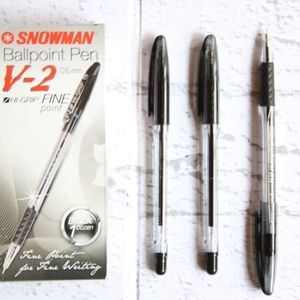 SNOWMAN - Pulpen V2 0.6MM Warna - LUSIN - MERAH