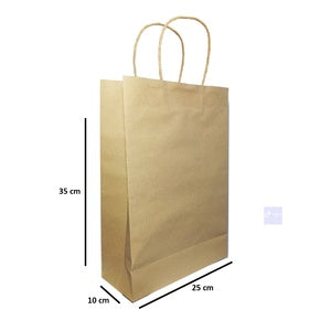 Paper Bag Brown Craft 125 Gsm Kantong Kertas Polos - Pcs - Medium