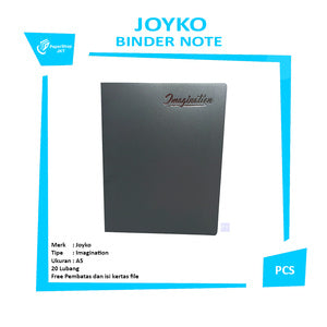 JOYKO - Binder File Note A5 20 Ring Free Divider - Pcs - RANDOM NEON