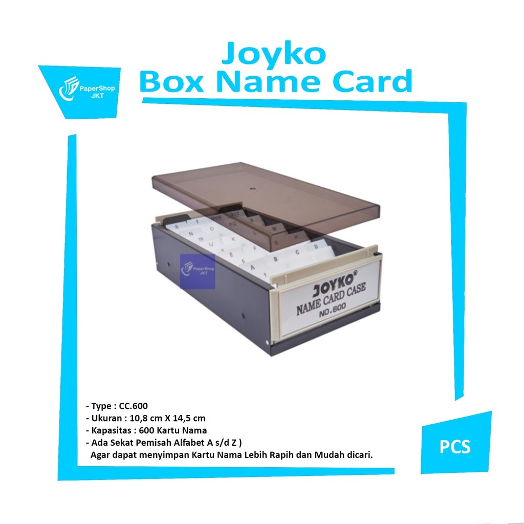 JOYKO - Box Name Card Case 600 Kotak Kartu Nama - Pcs