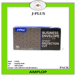 JPLUS - Biru Amplop Putih Polos NO.90 Cabinet 80Gsm - Kabinet - Pack