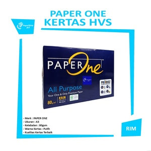 PAPER ONE - Kertas Foto Copy - Khusus Instant - Rim - A3 80 Gram