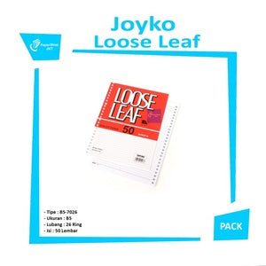 JOYKO - Loose Leaf Isi Kertas File Binder A5-100PL PLAIN - 50 Lembar - Pack - B5