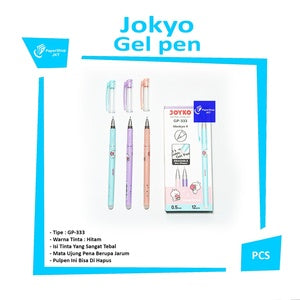 JOYKO - Gel Pen Shokyo 6 GP-333 Hitam Bisa Dihapus - Pcs