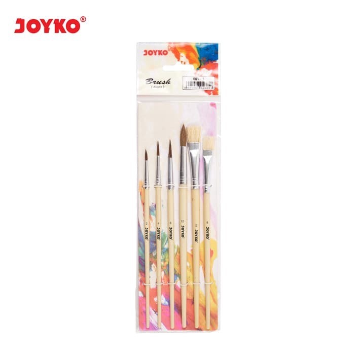 JOYKO - BR-1 Brush Set 6 Kuas Lukis - Kuas Cat Air Set