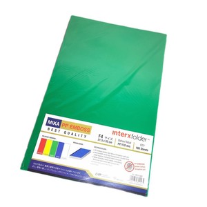INTERX - Plastik Jilid Mika Emboss Uk F4 - Pack - Hijau