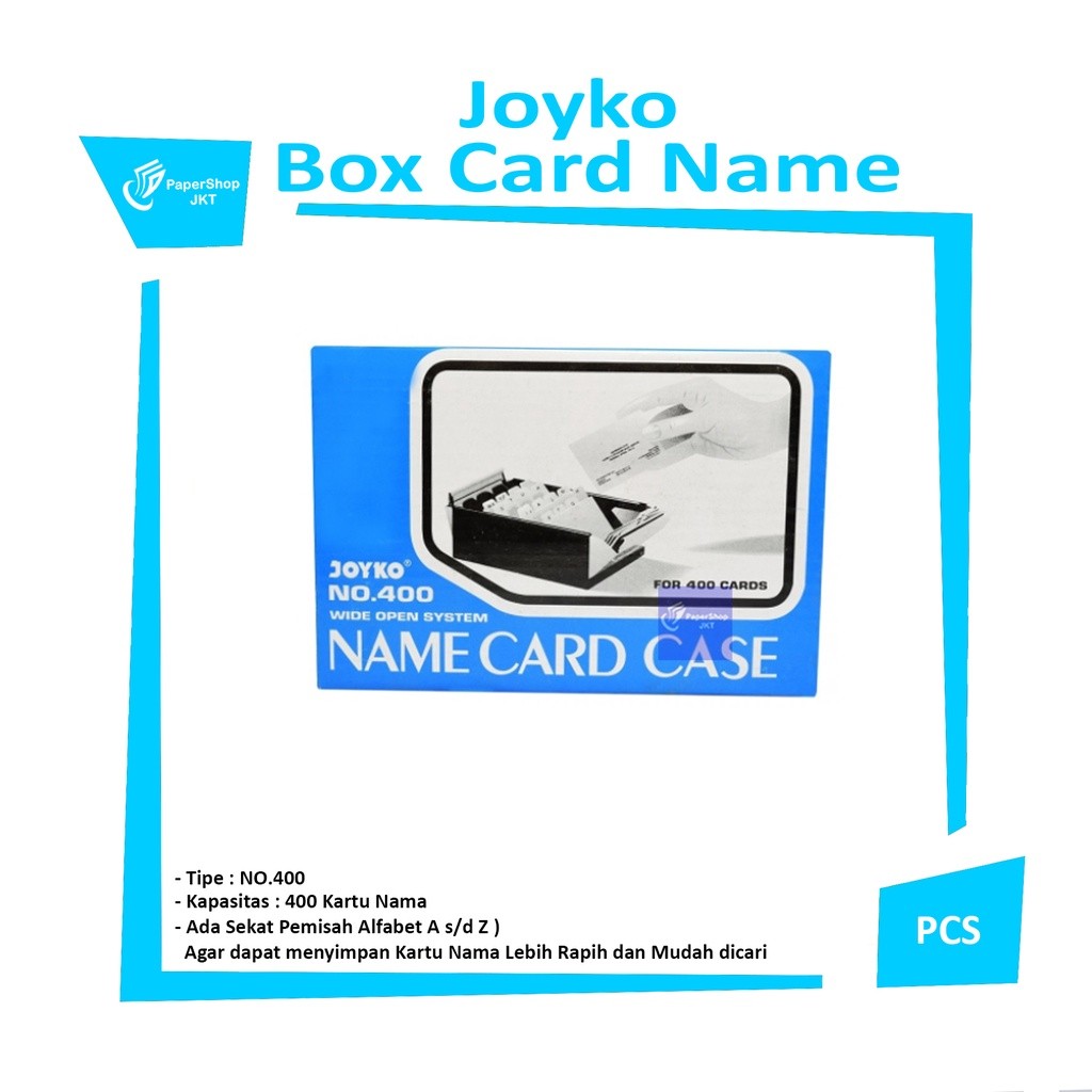 JOYKO - Box Name Card Case 400 Kotak Kartu Nama - Pcs