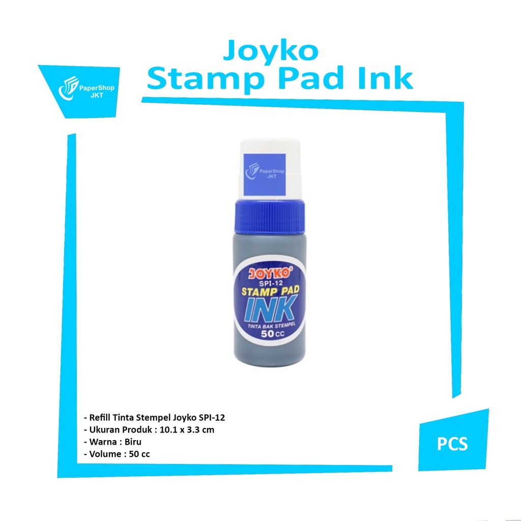 JOYKO - Stamp Pad Ink Refill Tinta Stempel SPI-12 Biru