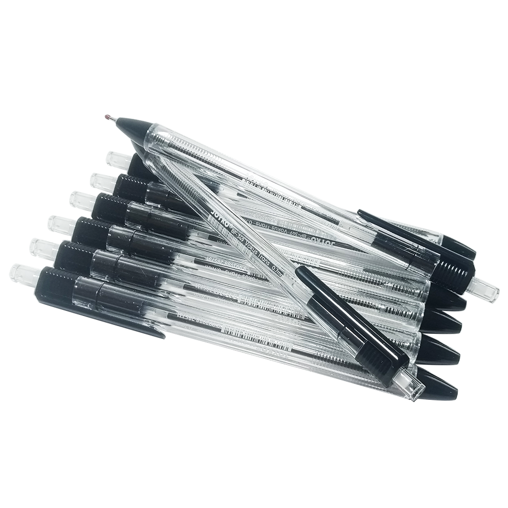 JOYKO - Ball Pen BP-349-12 Triangular Grip Vokus Trans - 12 Pcs - Lusin