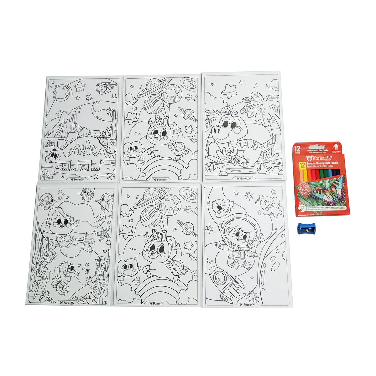 BUTTERFLY - Colouring Set Mini Edition - Set