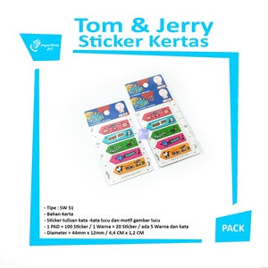 TOM & JERRY - Sticker Kata SW 51 Sticker Words - Pad