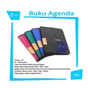INTERXFOLDER - Monthly Planner A5  Buku Agenda Bergaris Cover Warna Random - 1 Buku