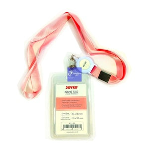 JOYKO - Name Tag Warna NT-78 - 79 - 80 - Lanyard - Pcs - PINK