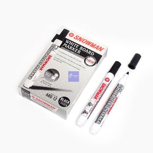 SNOWMAN - Spidol White Board ABG-12 - Pcs - HITAM