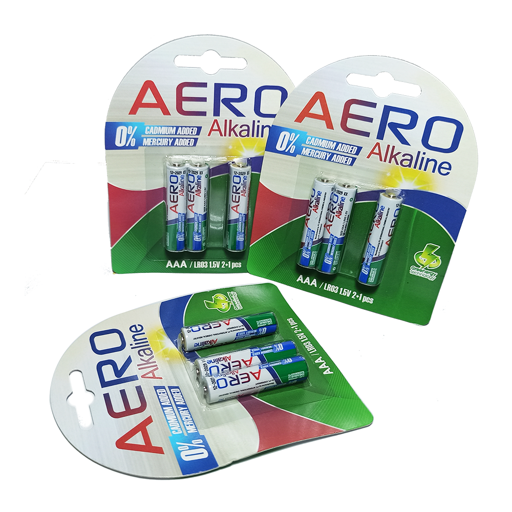 Alkaline - Baterai Aero AAA 1.5 Volt - Set