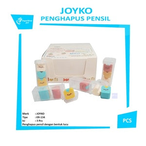 JOYKO - Penghapus Pensil Lucu Variasi Random Motif/Warna Eraser Soft & Clean - PCS - ER-134