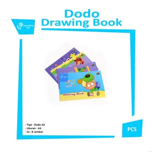 DODO - Drawing Book A4 Buku Gambar Terlaris Ukuran A4 Putih Polos isi 8 Lembar/Buku - Pcs