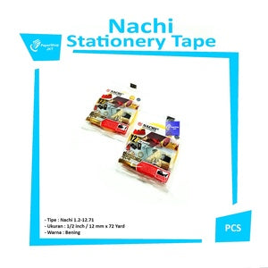 NACHI - Stationery Tape 1/2" - 12 mm x 72 Yard - Roll