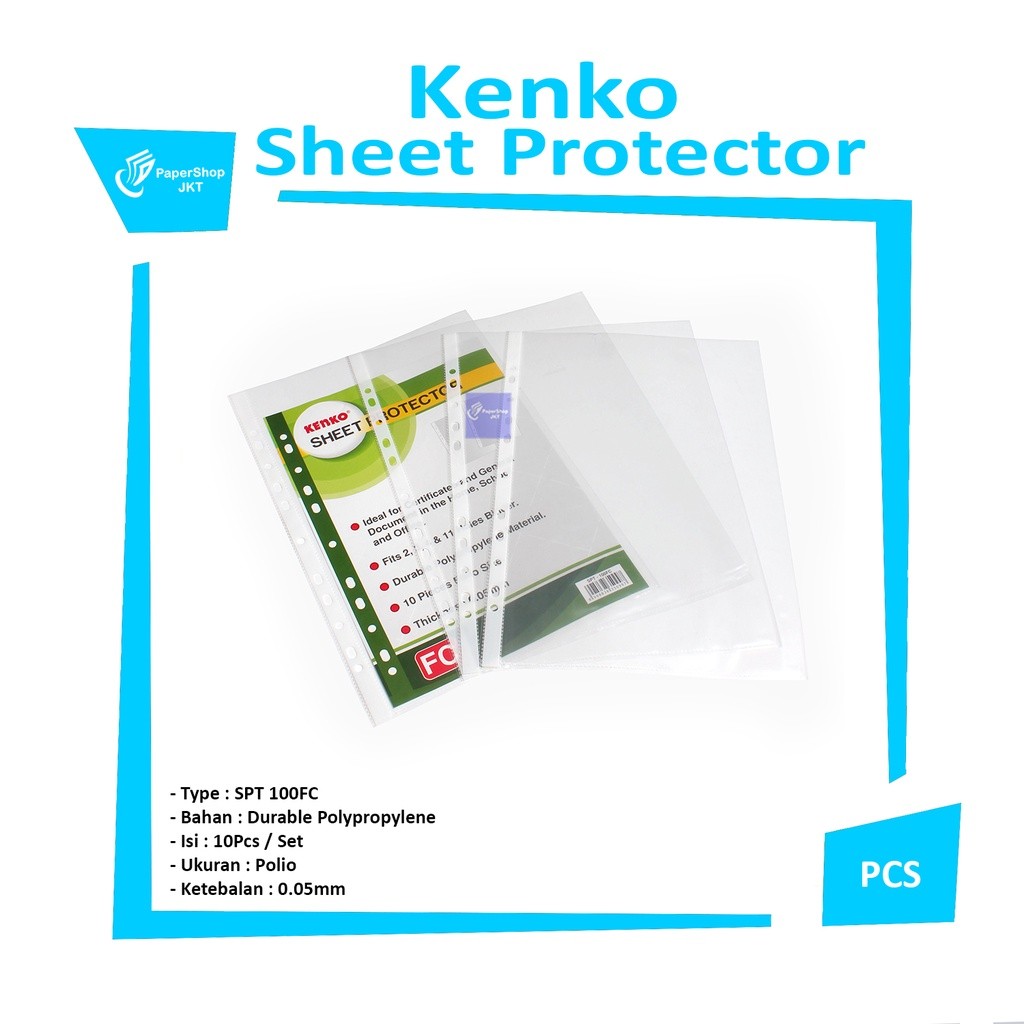 KENKO Sheet Protector FC - Folio - Pack
