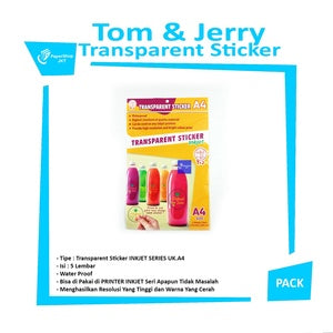 TOM & JERRY - Transparent Sticker A4 Ink Jet Series - Pad