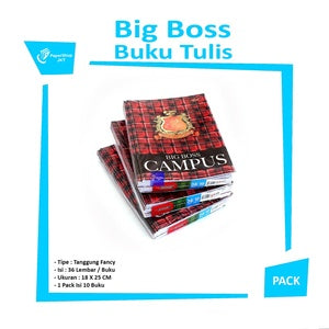 BIG BOSS - Buku Tulis Panjang Anak Sekolah / Campus Big Boss Series All Varian - Pack - BIG BOSS 50