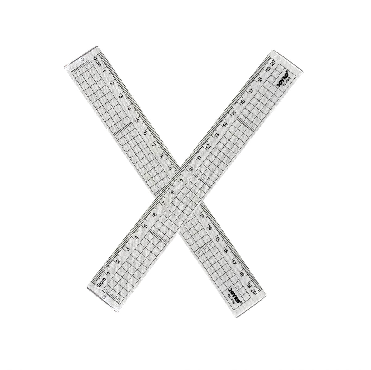 JOYKO - Penggaris Plastik Transparan RL-P20 Plastic Ruler 20 cm - PCS