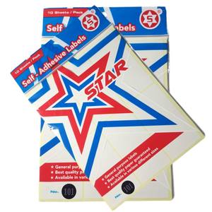STAR - Label Putih Polos/Bermotif Self Adhesive Labels - PAD - No. 101S