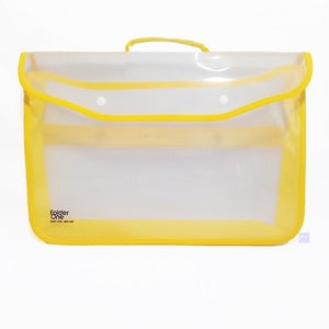 FOLDER ONE - Map Plastik 2 Kancing Penyimpanan File - Pcs - Kuning