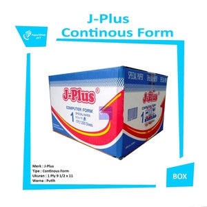 Jplus  - Continous Form 1 Ply 9 1/2 x 11 Hvs - Kertas Komputer
