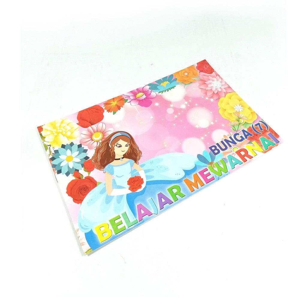 Buku Belajar Mewarnai BW.5 Coloring Book Motif Variasi Pola Gambar Lucu & Keren - Pcs