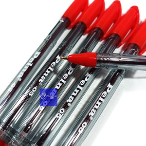 PELNA - Pulpen Pena 05 0.7 Warna - Merah / Pcs
