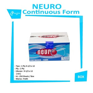 NEURO - Continous Form 1 Ply 9 1/2 x 12 ( A4 Neuro ) Ncr
