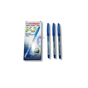 SNOWMAN - Pulpen Ballpoint Pen V2 1.0 mm - Lusin - Biru
