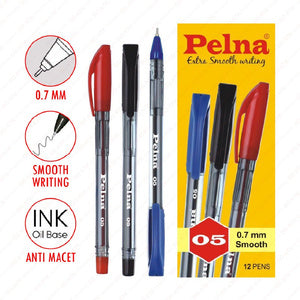 PELNA - Pulpen Pena 05 0.7 Warna - Biru / Lusin
