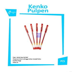 KENKO - Pulpen Easy Gel 0.5mm - pcs - Merah