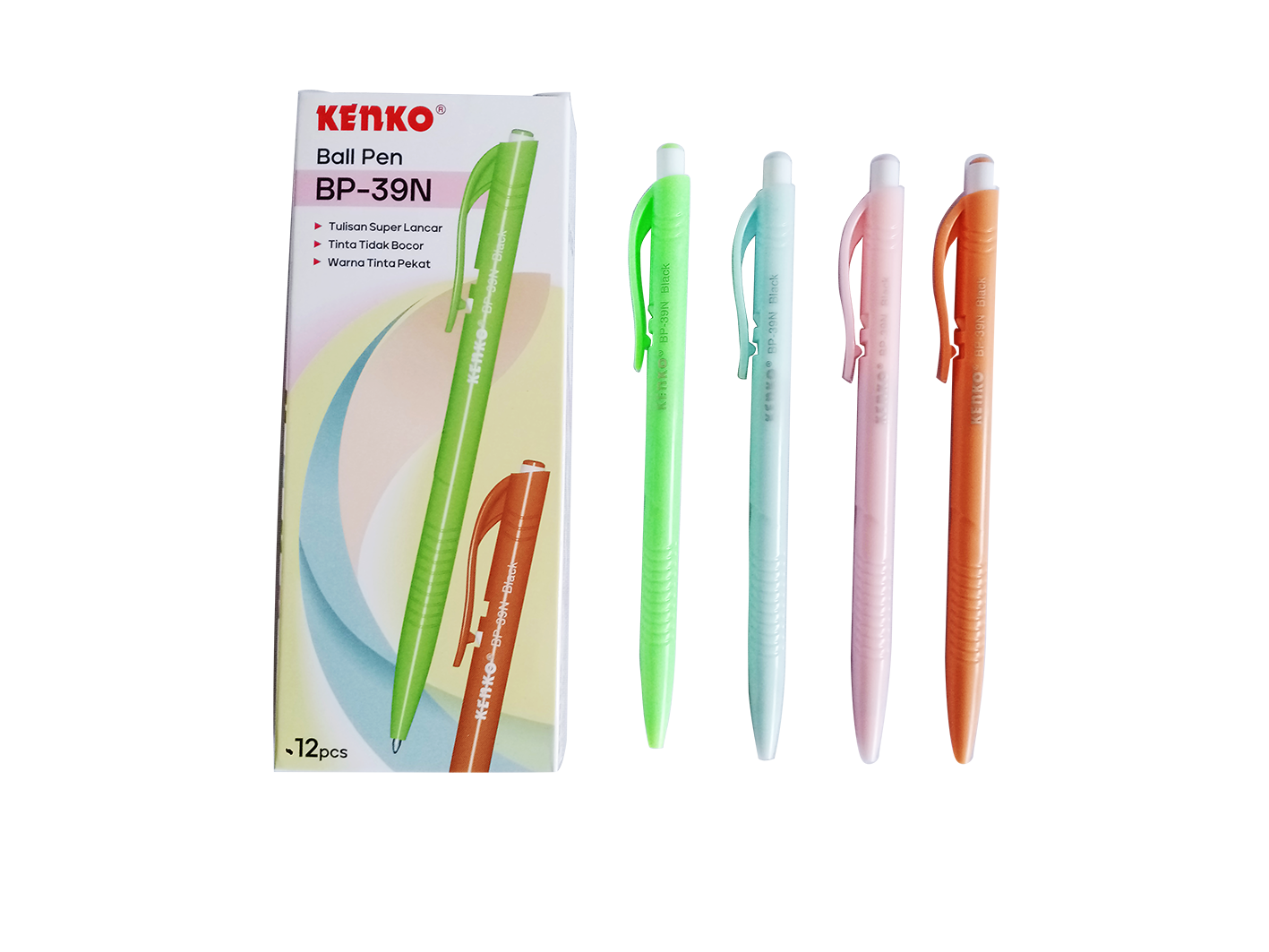 KENKO - Pulpen Ball Pen BP-39N - Black - Lusin
