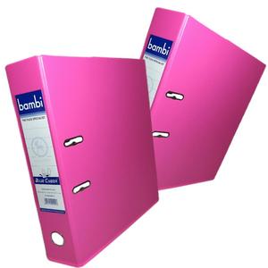 BAMBI - Odner Tempat Penyimpanan File Folio 1010 Warna - PCS - Fluoro Pink