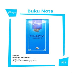 KNI - Buku Catatan Nota Kontan NCR Rangkap 3 Ukuran Besar isi 72 Lembar/Buku - Pcs - Kecil