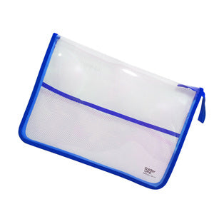 FOLDER ONE - Zipper Bag Plastic Ukuran Folio - Pcs - Biru