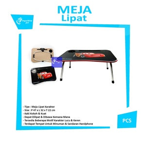 Meja Lipat Portabel Karakter Lucu
