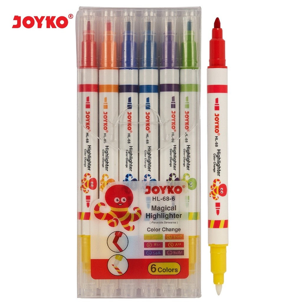 JOYKO - Highlighter HL-68 6 Warna - Set