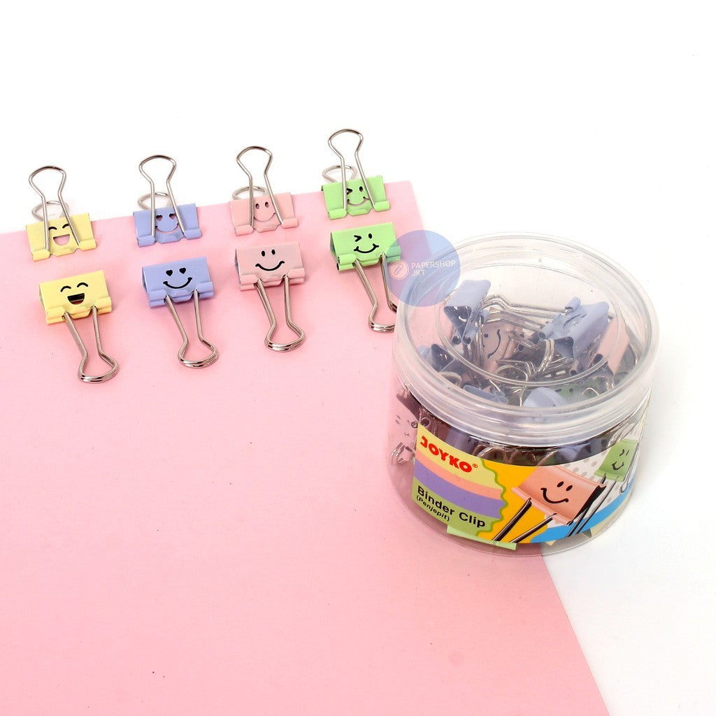 JOYKO - Binder Clip No. 107FC2 Smiley Color - Drum