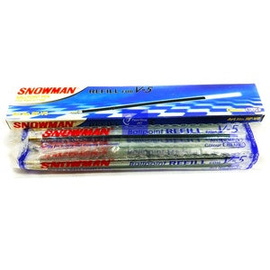 SNOWMAN - Refill Pulpen V-5 Fine Point 0.7mm - Lusin - BIRU