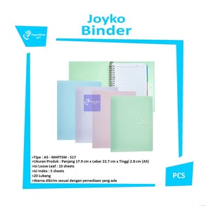 JOYKO - Binder Note A5 - Warna Pastel - Random  - PCS